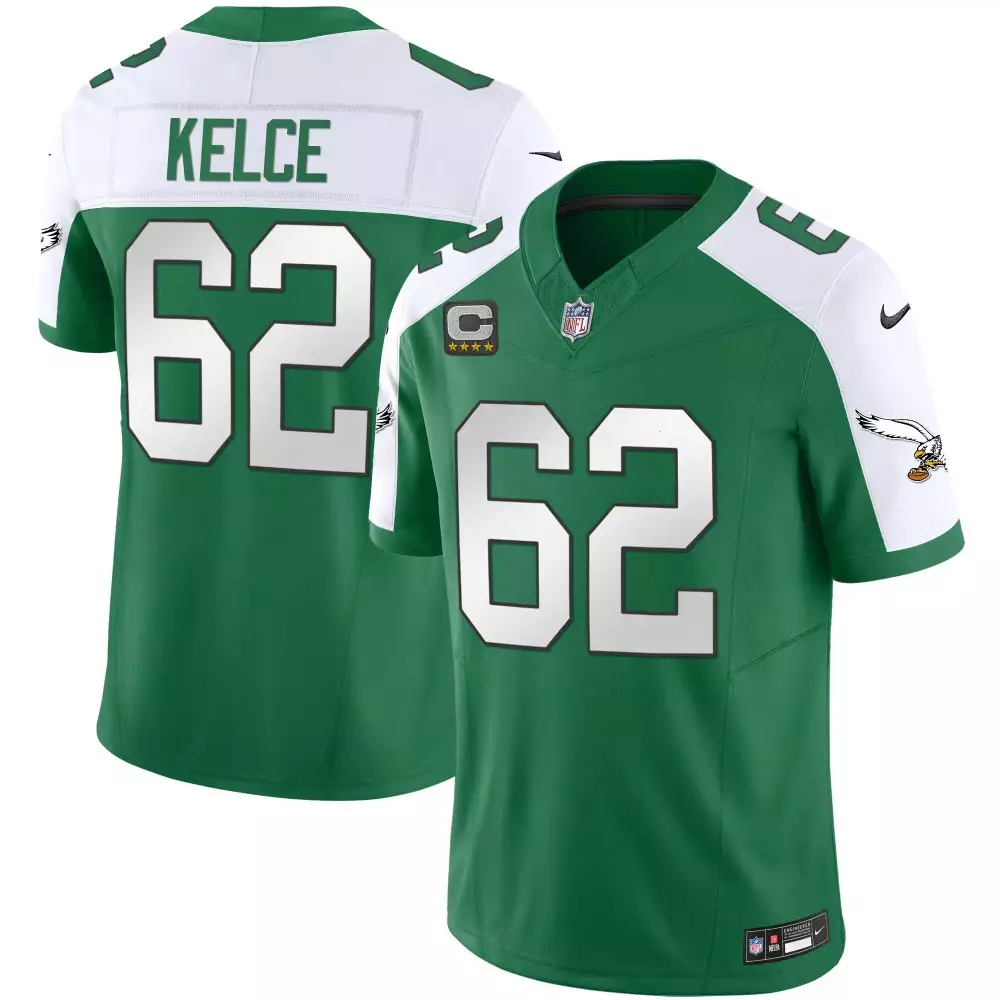 Jason Kelce Eagles Super Bowl Vapor Gold Jersey | Stitched Fan Gear for Youth | For Men, Women & Youth