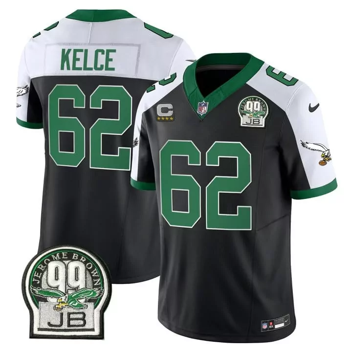 Jason Kelce Philadelphia Eagles Alternate Vapor Black Gold Limited Jersey | Stitched Fan Gear for Men