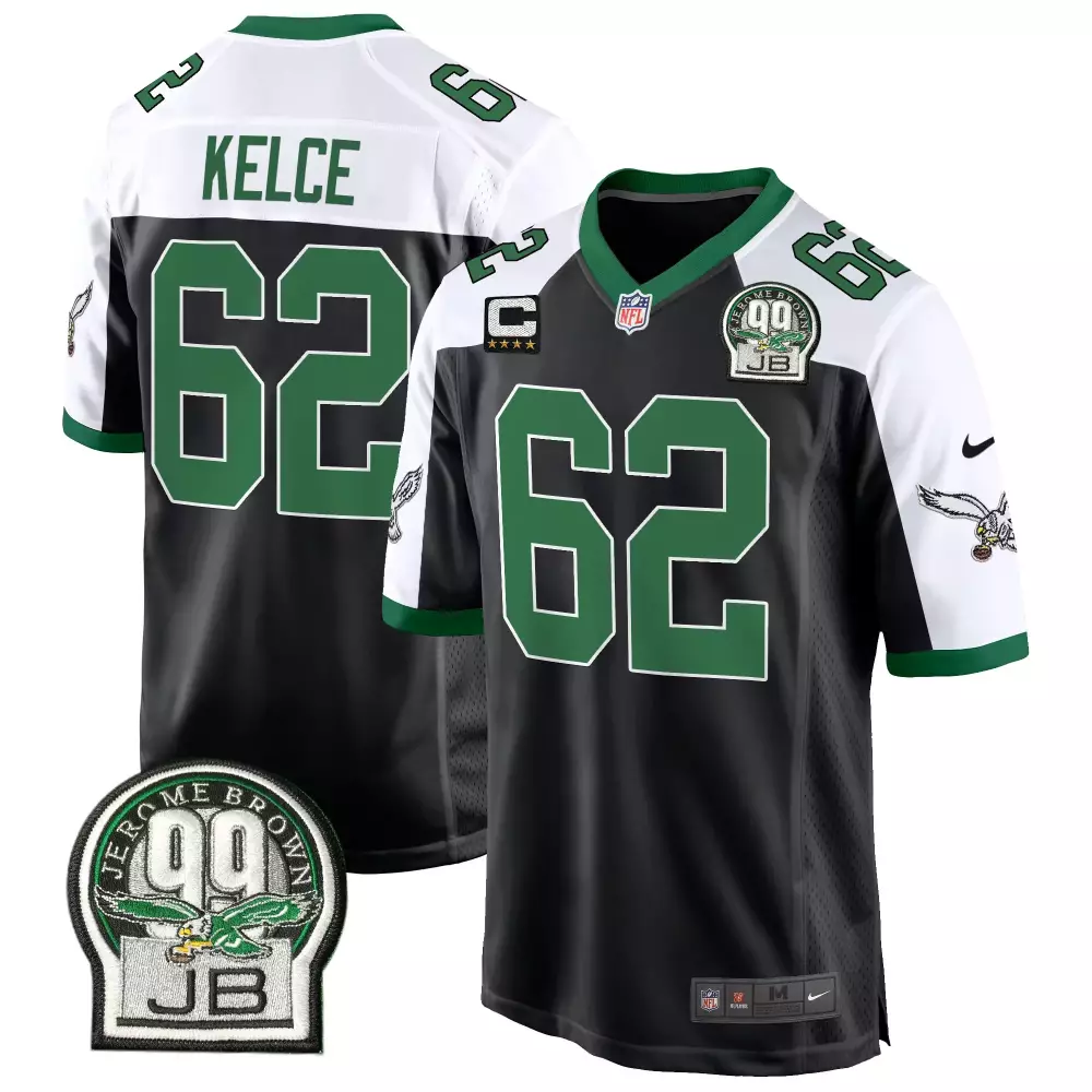 Jason Kelce Philadelphia Eagles Alternate Vapor Black Gold Limited Jersey | Stitched Fan Gear for Men