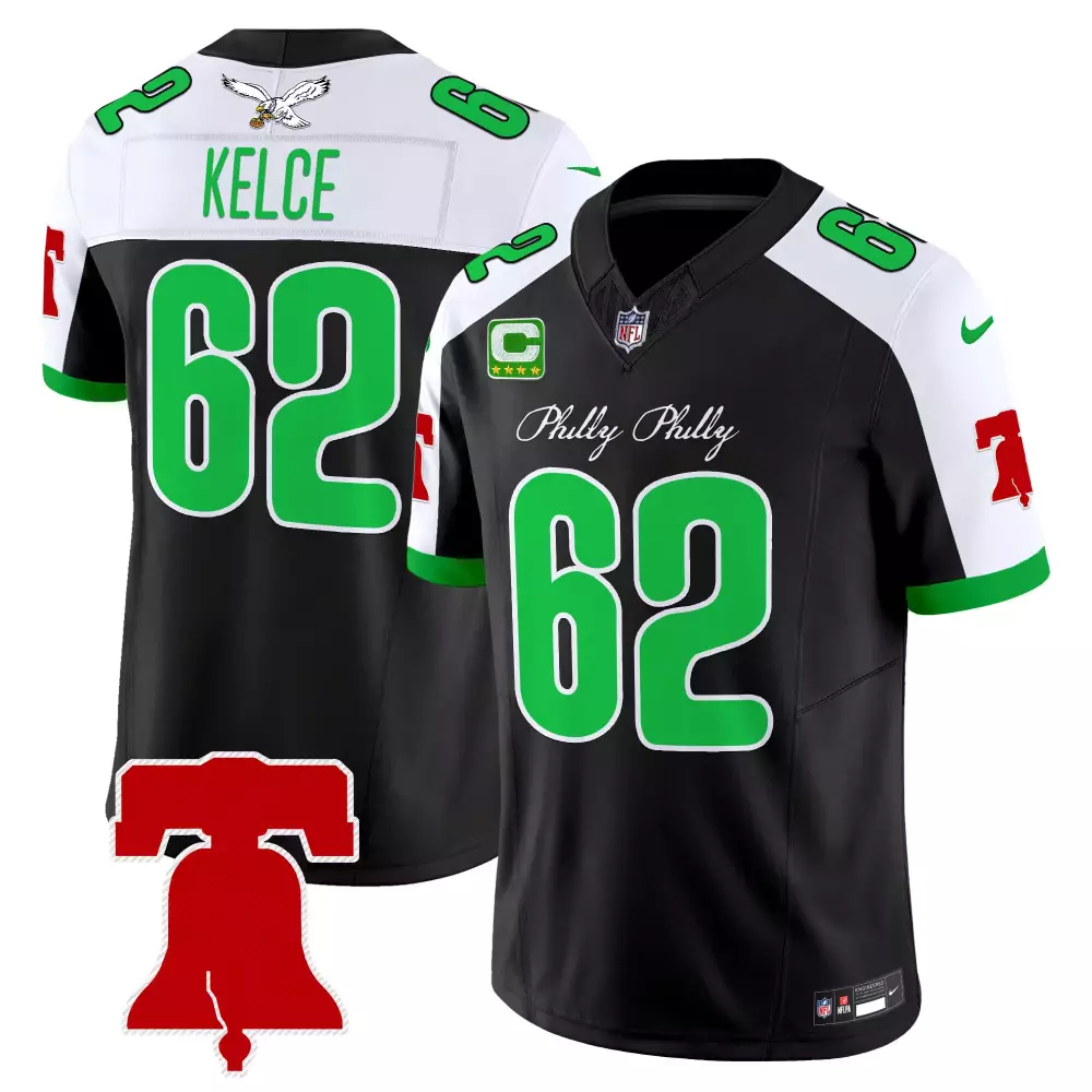 Jason Kelce Eagles Philly Phanatic Style Jersey | Black Alternate Vapor Limited Edition | For Men, Women & Youth