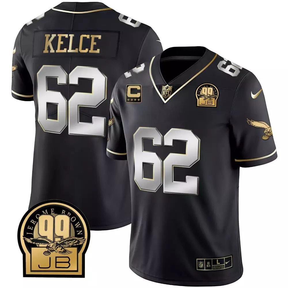 jason kelce black limited mens philadelphia eagles gold kelly vapor jersey v2 all stitched