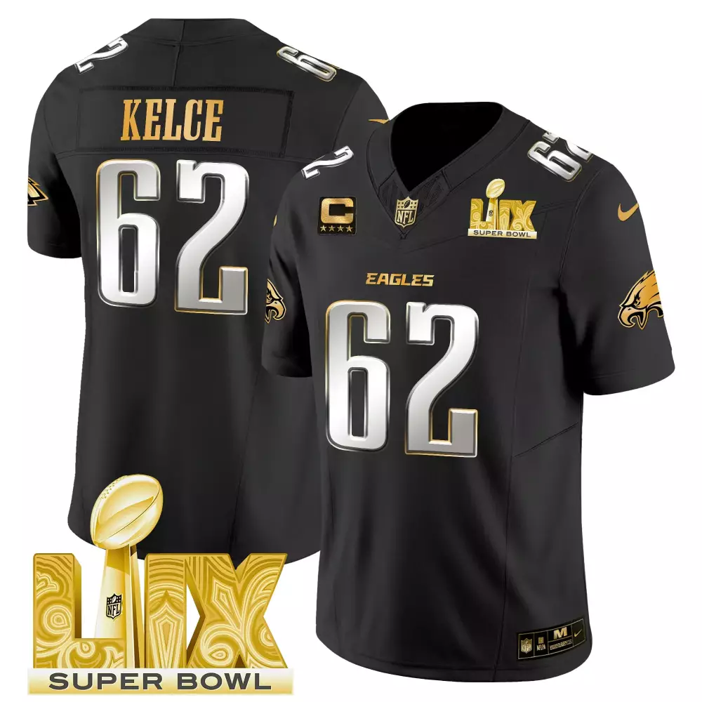 jason kelce black limited mens philadelphia eagles gold kelly vapor jersey v2 all stitched