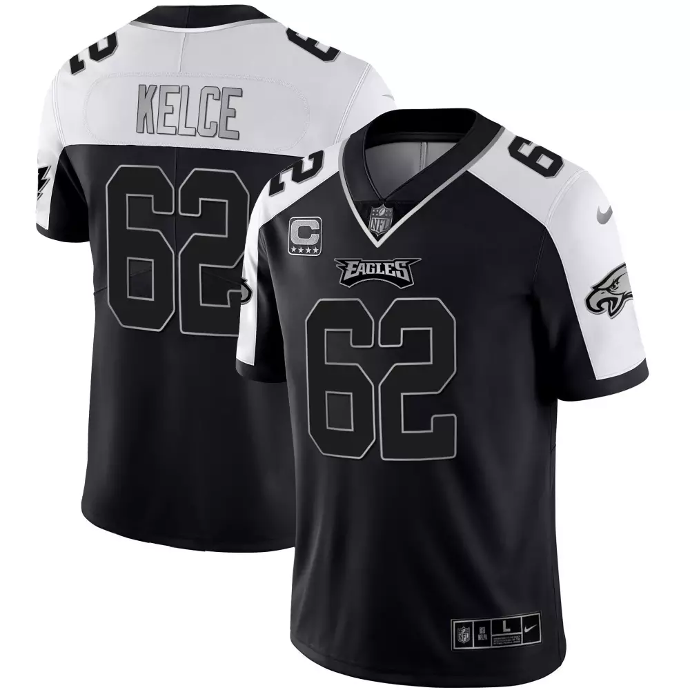 Jason Kelce Philadelphia Eagles Alternate Vapor Black Gold Limited Jersey | Stitched Fan Gear for Men