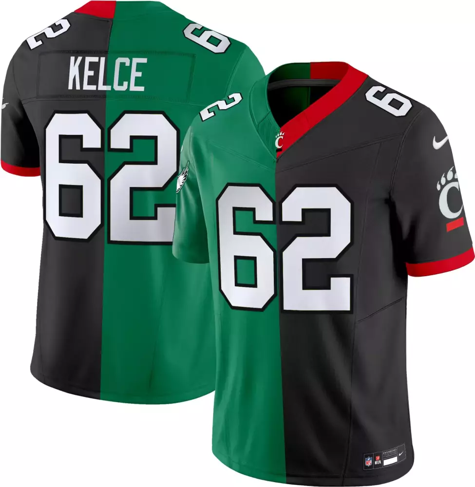 Jason Kelce Philadelphia Eagles Men's Midnight Green 2024 Practice Vapor Limited Jersey | Stitched Fan Gear | For Men, Women & Youth