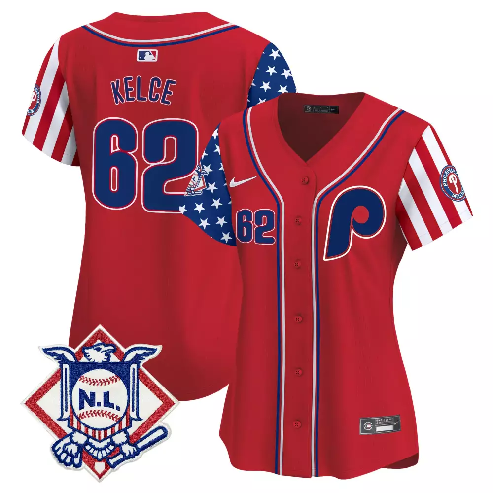 jason kelce red unisex philadelphia phillies phanatic halloween vapor limited jersey printed