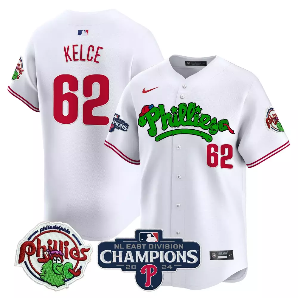 jason kelce white mens philadelphia phillies eagles vapor premier limited jersey all stitched