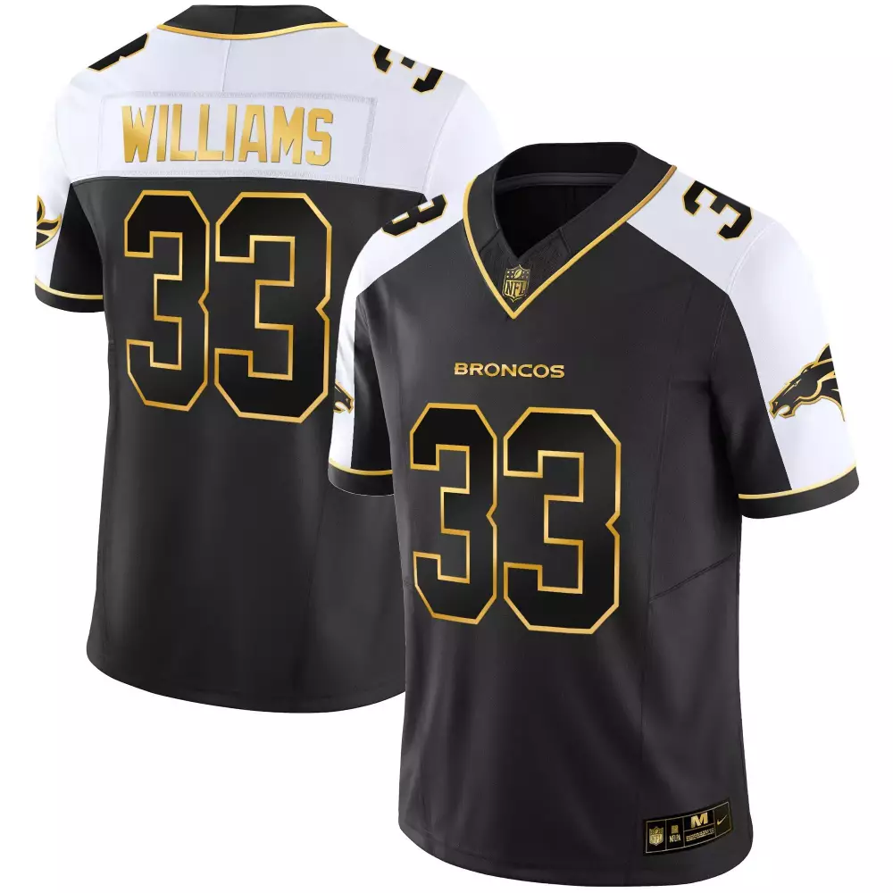 Javonte Williams Denver Broncos Limited Edition Jersey | Gold | All Stitched Fan Gear for Men, Women & Youth