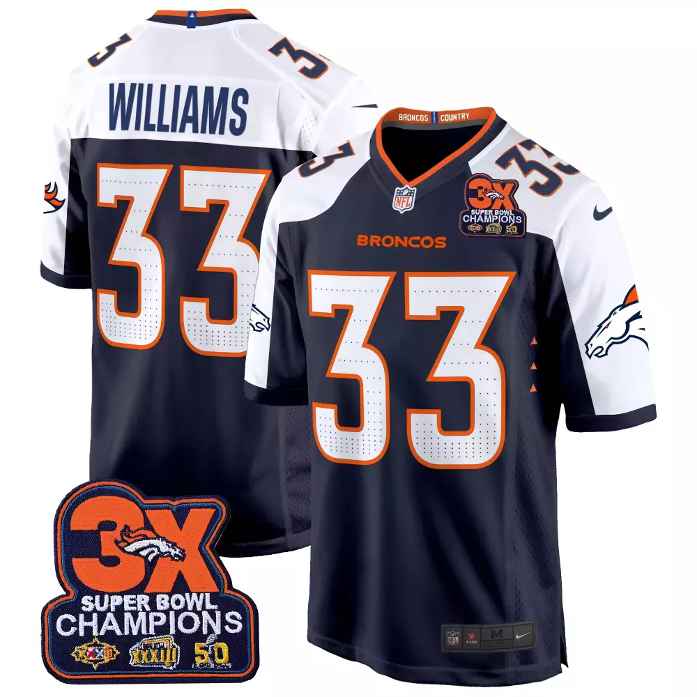 Javonte Williams Denver Broncos Limited Edition Jersey | Gold | All Stitched Fan Gear for Men, Women & Youth