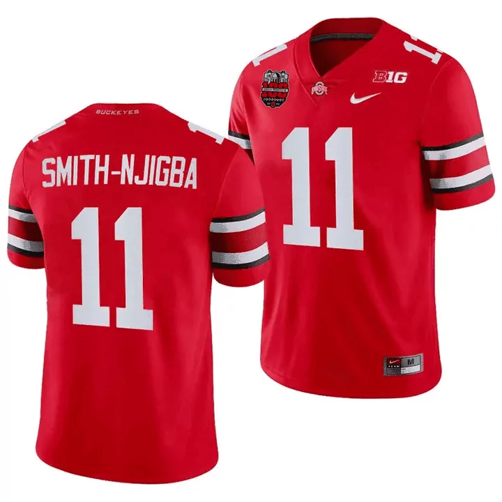 jaxon smithnjigba red mens ohio state buckeyes 100th year stadium anniversary limited jersey all stitched