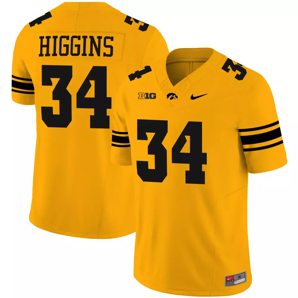 Jay Higgins Black Men's Iowa Hawkeyes Vapor Limited Jersey | All Stitched | Game Day Outfit | For Men, Women & Youth