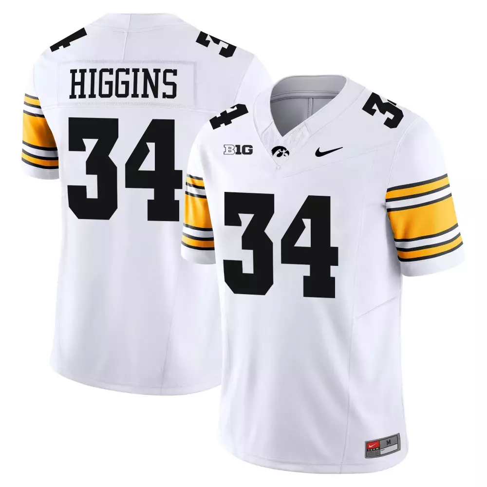 Jay Higgins Black Men's Iowa Hawkeyes Vapor Limited Jersey | All Stitched | Game Day Outfit | For Men, Women & Youth