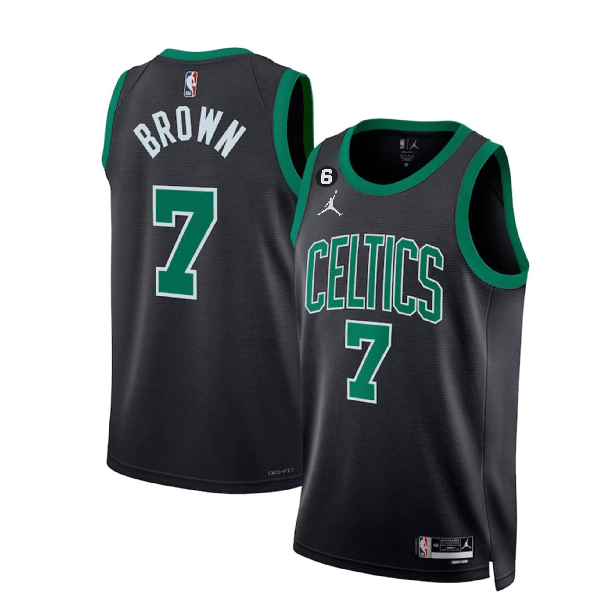 jaylen brown statement mens boston celtics bill russell patch collection jersey all stitched