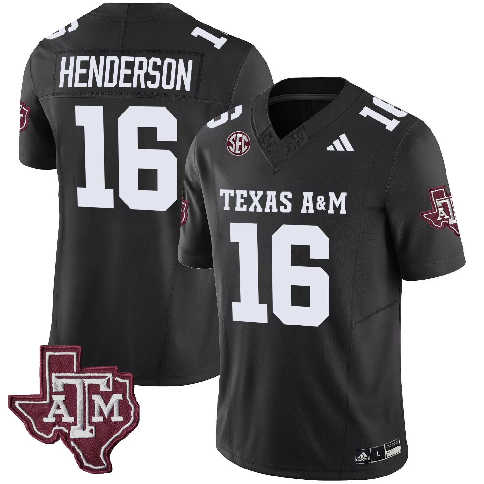 jaylen henderson black alternate mens texas am aggies mexico vapor jersey all stitched