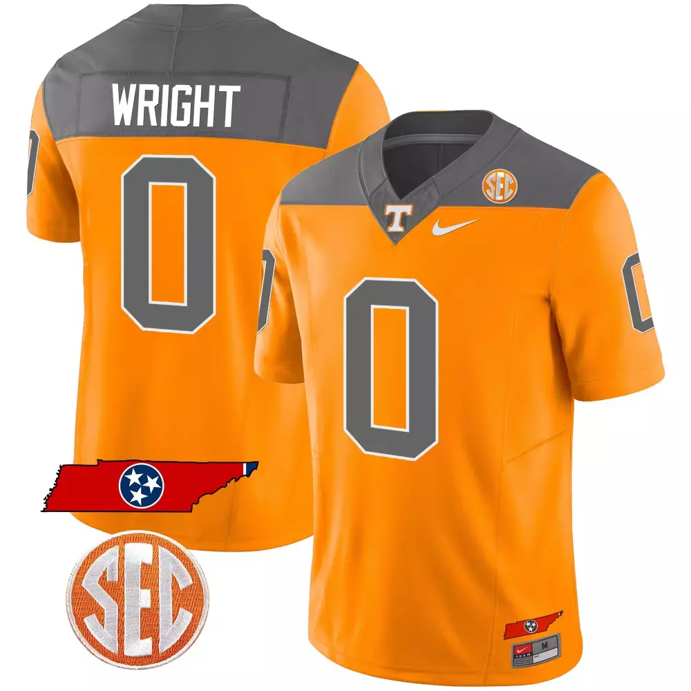 jaylen wright inverted mens tennessee volunteers 2023 alternate vapor limited jersey v2 all stitched