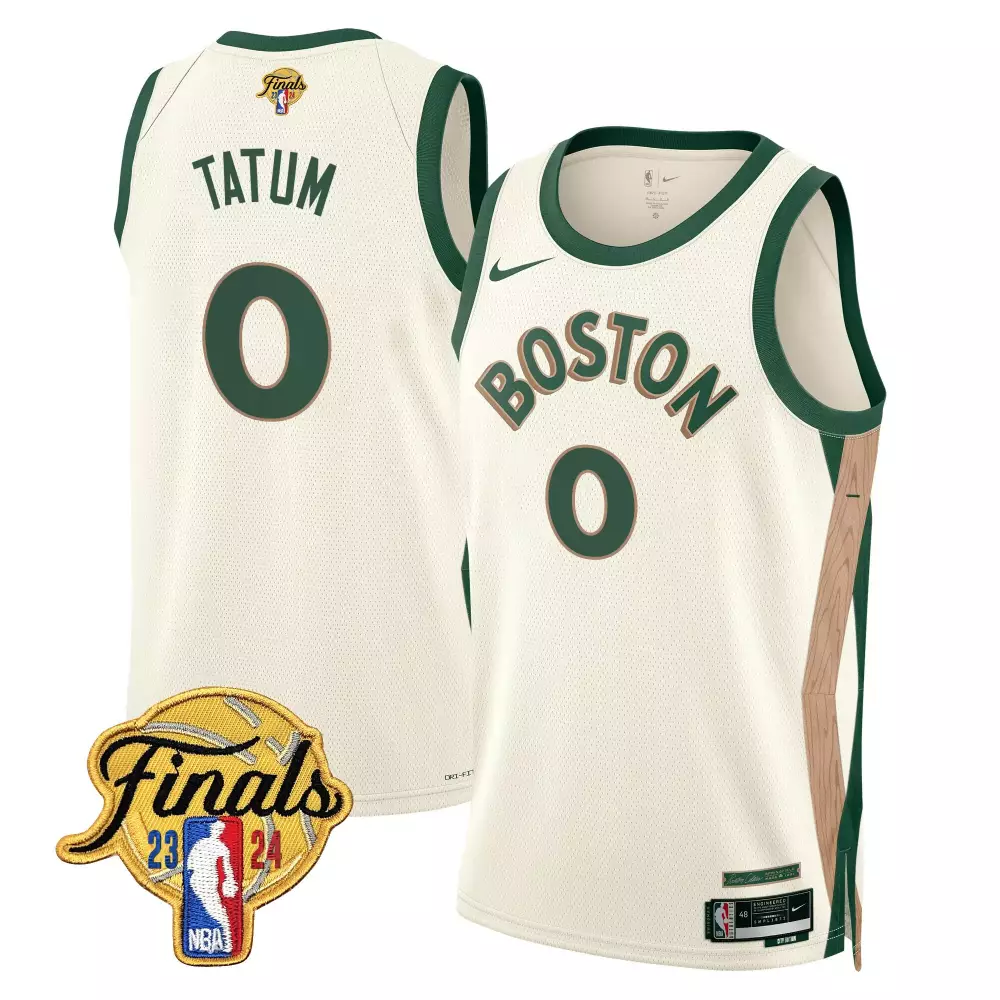 jayson tatum 2324 city mens boston celtics 2024 finals patch swingman jersey v2 all stitched