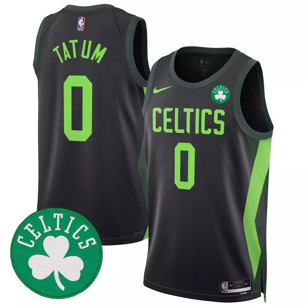 jayson tatum 2324 city mens boston celtics 2024 finals patch swingman jersey v2 all stitched