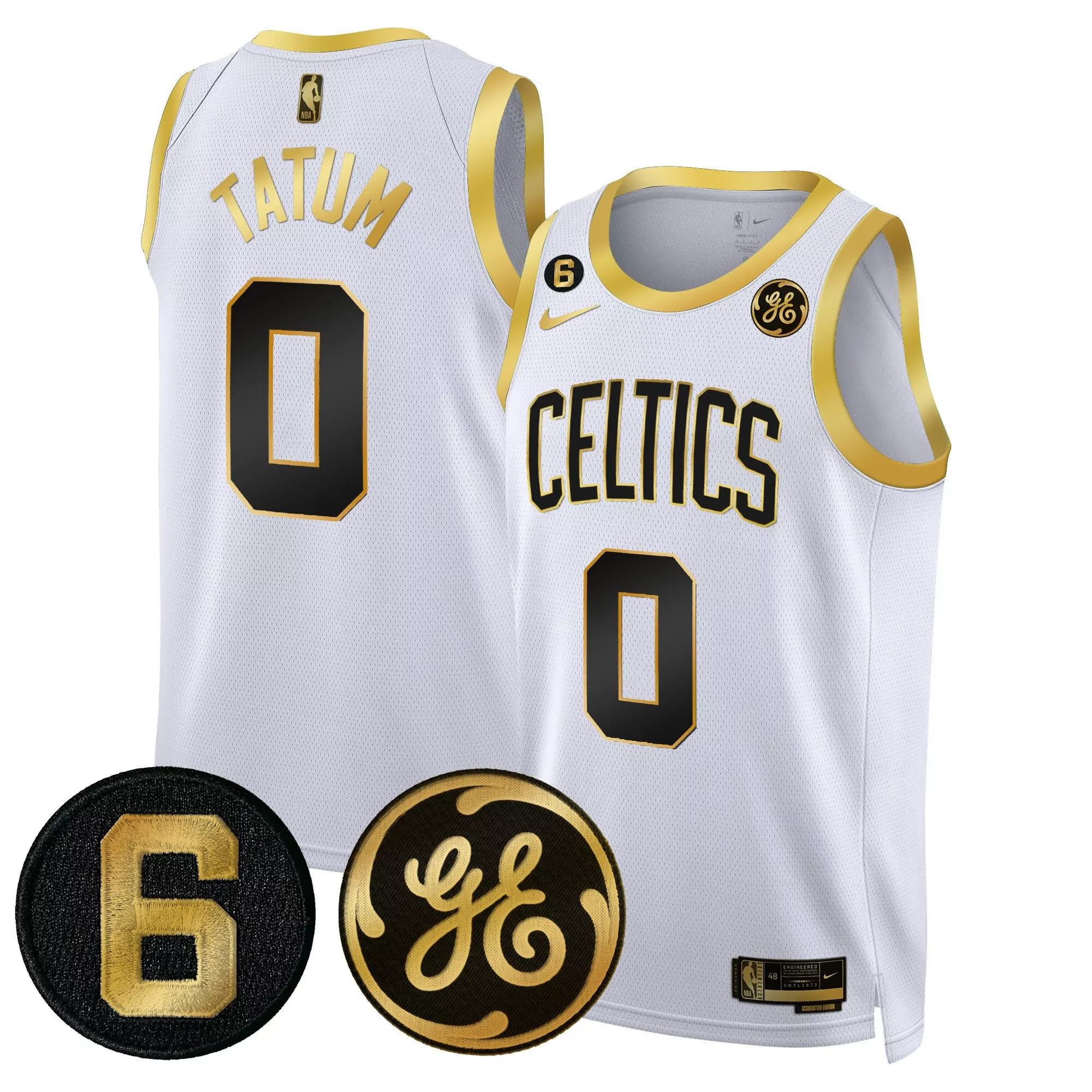 jayson tatum white gold mens boston celtics 202425 city edition swingman jersey all stitched