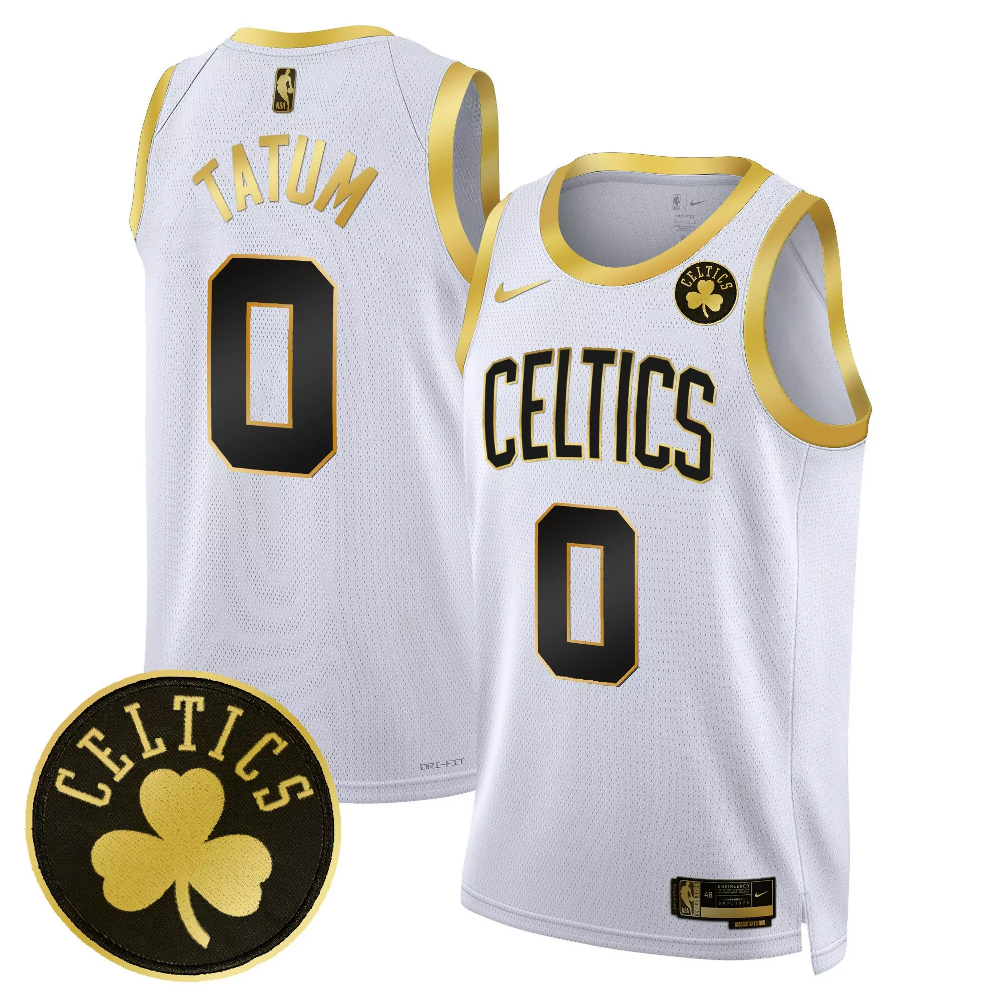 jayson tatum white gold mens boston celtics 202425 city edition swingman jersey all stitched