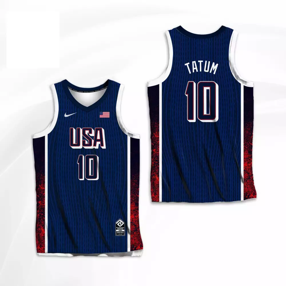 jayson tatum women mens usa basketball national team 2024 patterned jersey