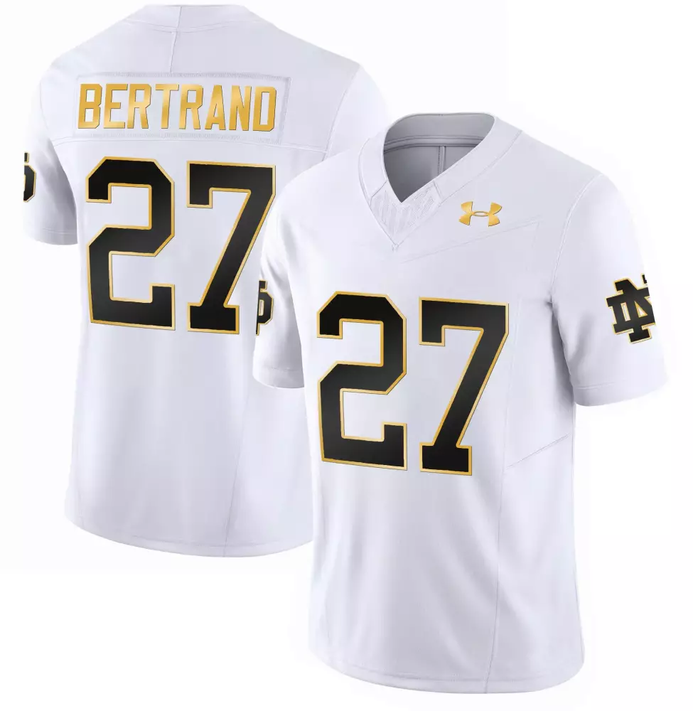 jd bertrand navy mens notre dame fighting irish vapor limited jersey all stitched