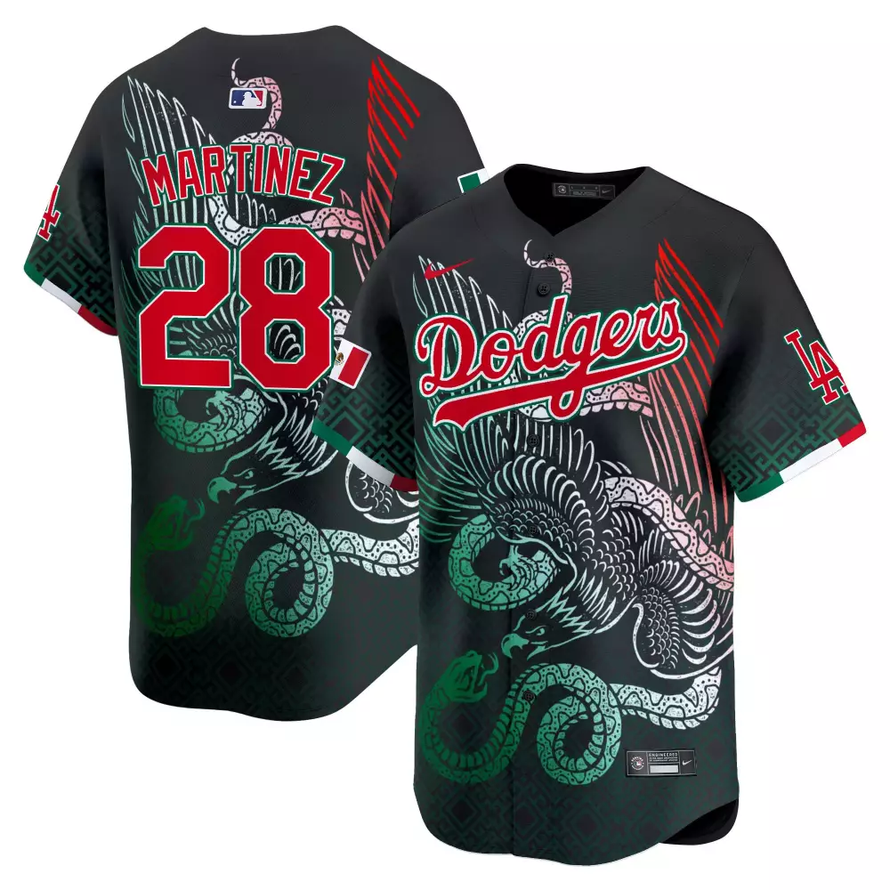 jd martinez light blue mens los angeles dodgers serape pattern mexico vapor premier limited jersey v2 printed