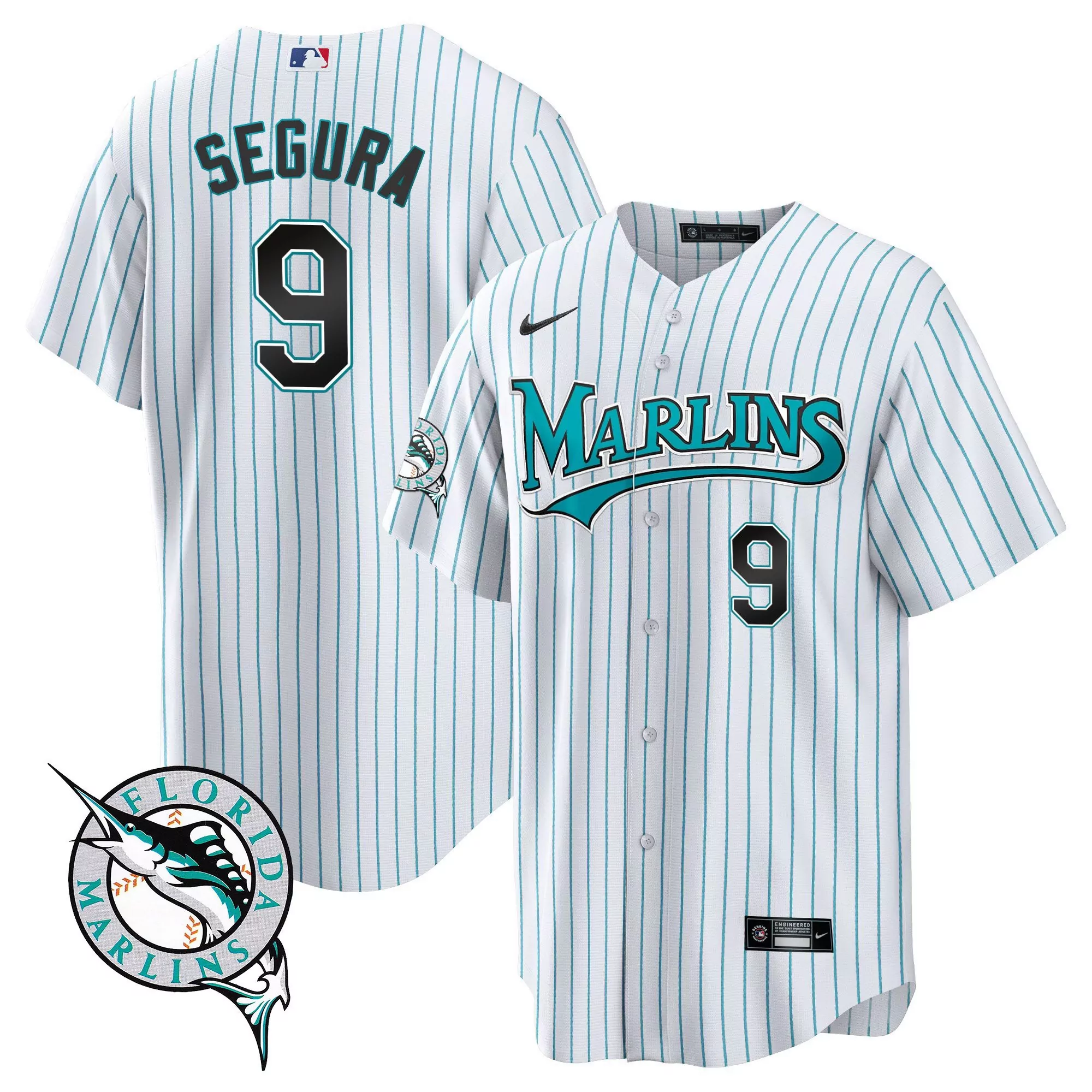 jean segura men miami marlins throwback cool base jersey all stitched