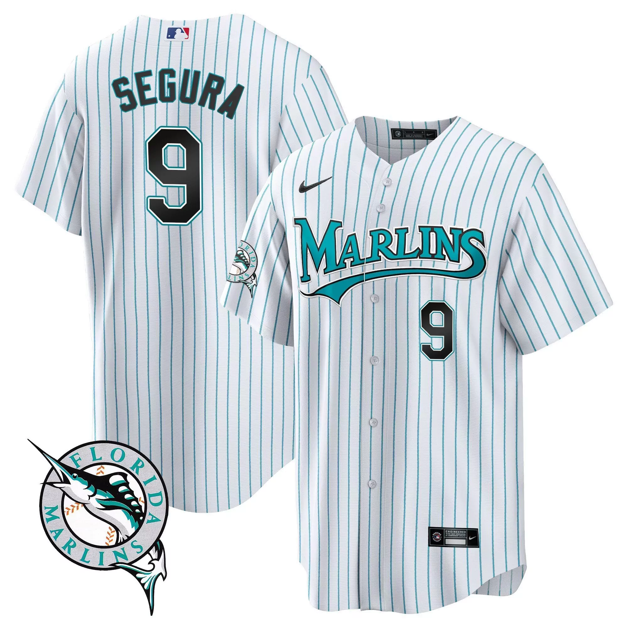 jean segura men miami marlins throwback cool base jersey all stitched