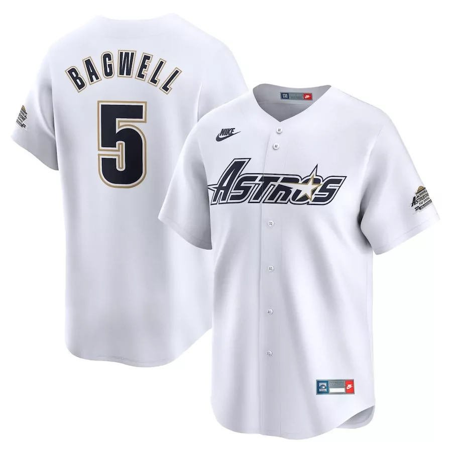jeff bagwell gray mens houston astros 1999 throwback 35th astrodome patch vapor premier limited jersey v2 all stitched