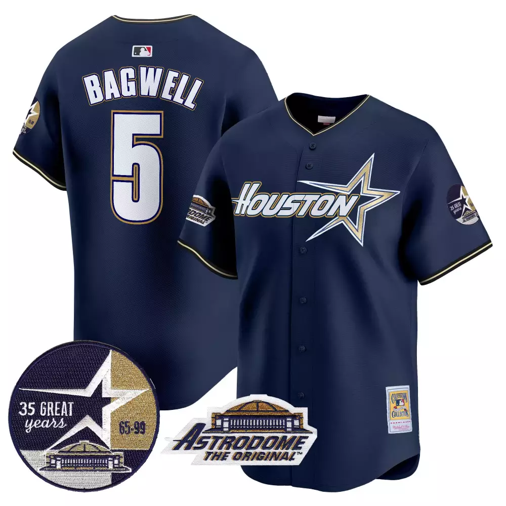 jeff bagwell gray mens houston astros 1999 throwback 35th astrodome patch vapor premier limited jersey v2 all stitched