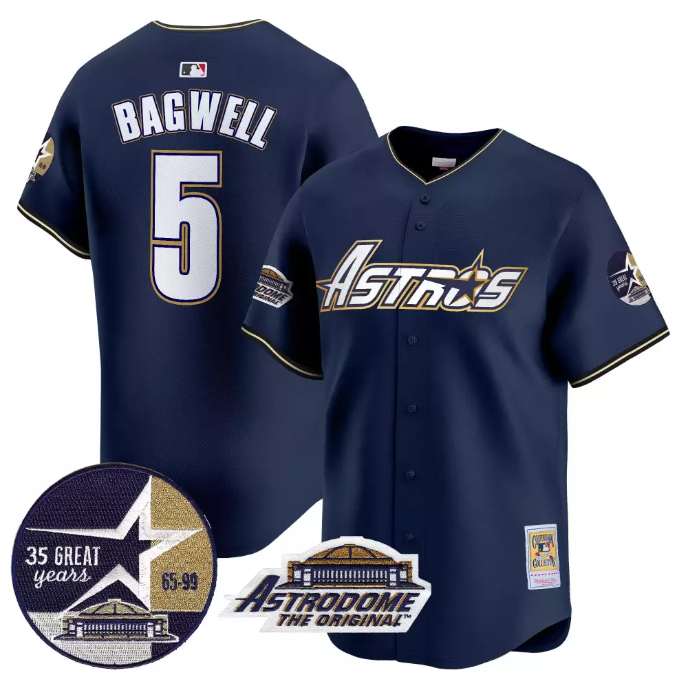 jeff bagwell gray mens houston astros 1999 throwback 35th astrodome patch vapor premier limited jersey v2 all stitched