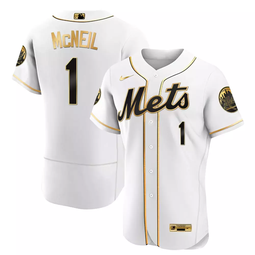 jeff mcneil flex navy mens new york mets gold trim jersey all stitched