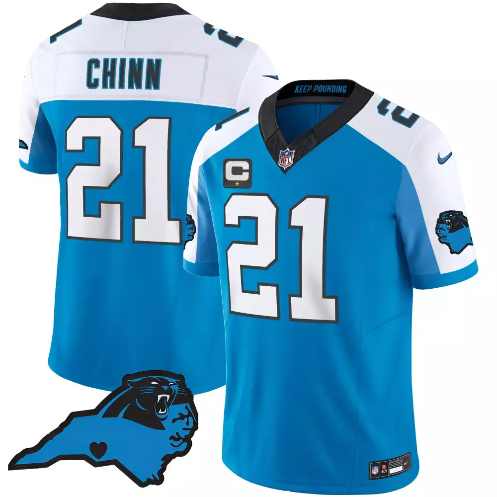 jeremy chinn blue alternate mens carolina panthers vapor limited jersey all stitched