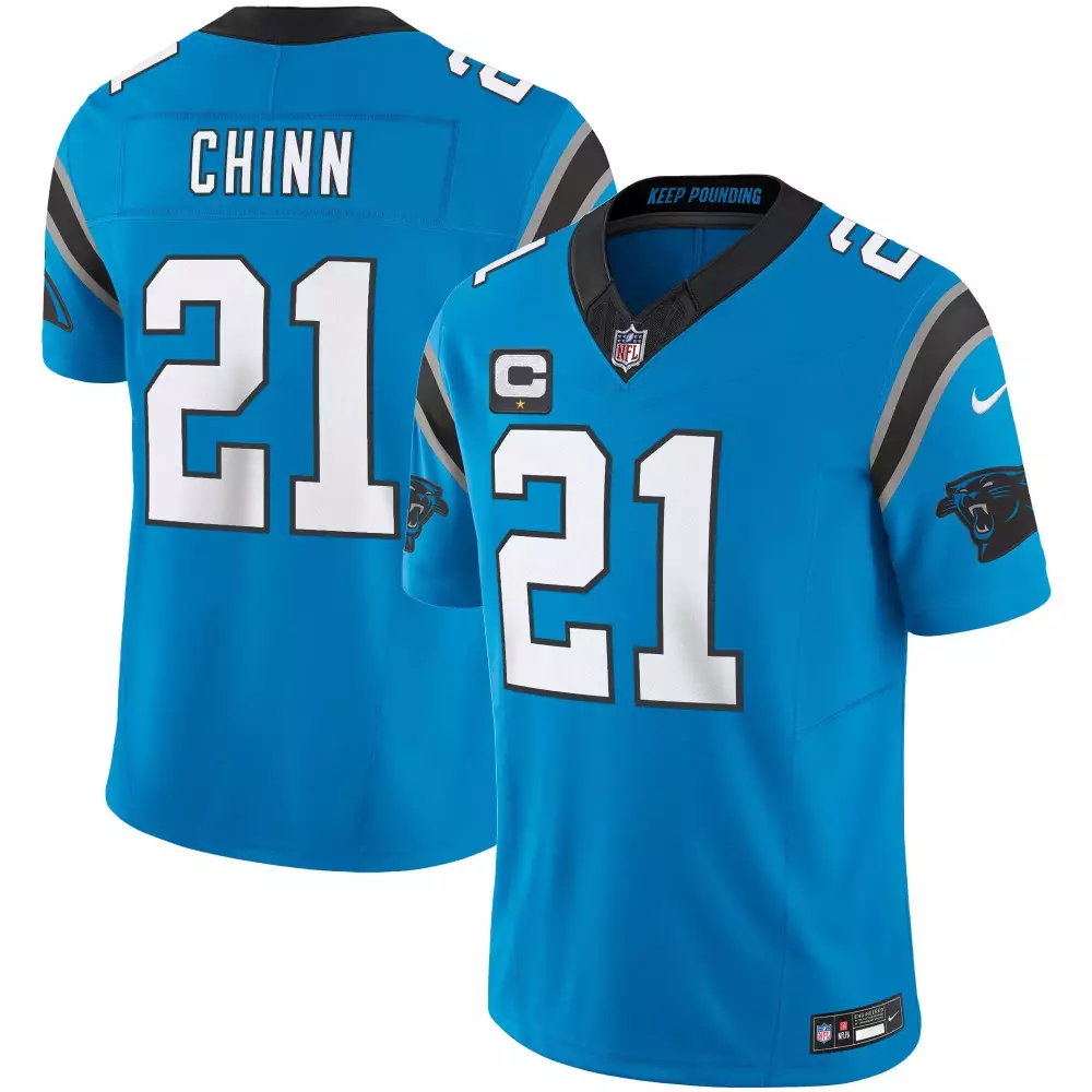 jeremy chinn blue alternate mens carolina panthers vapor limited jersey all stitched