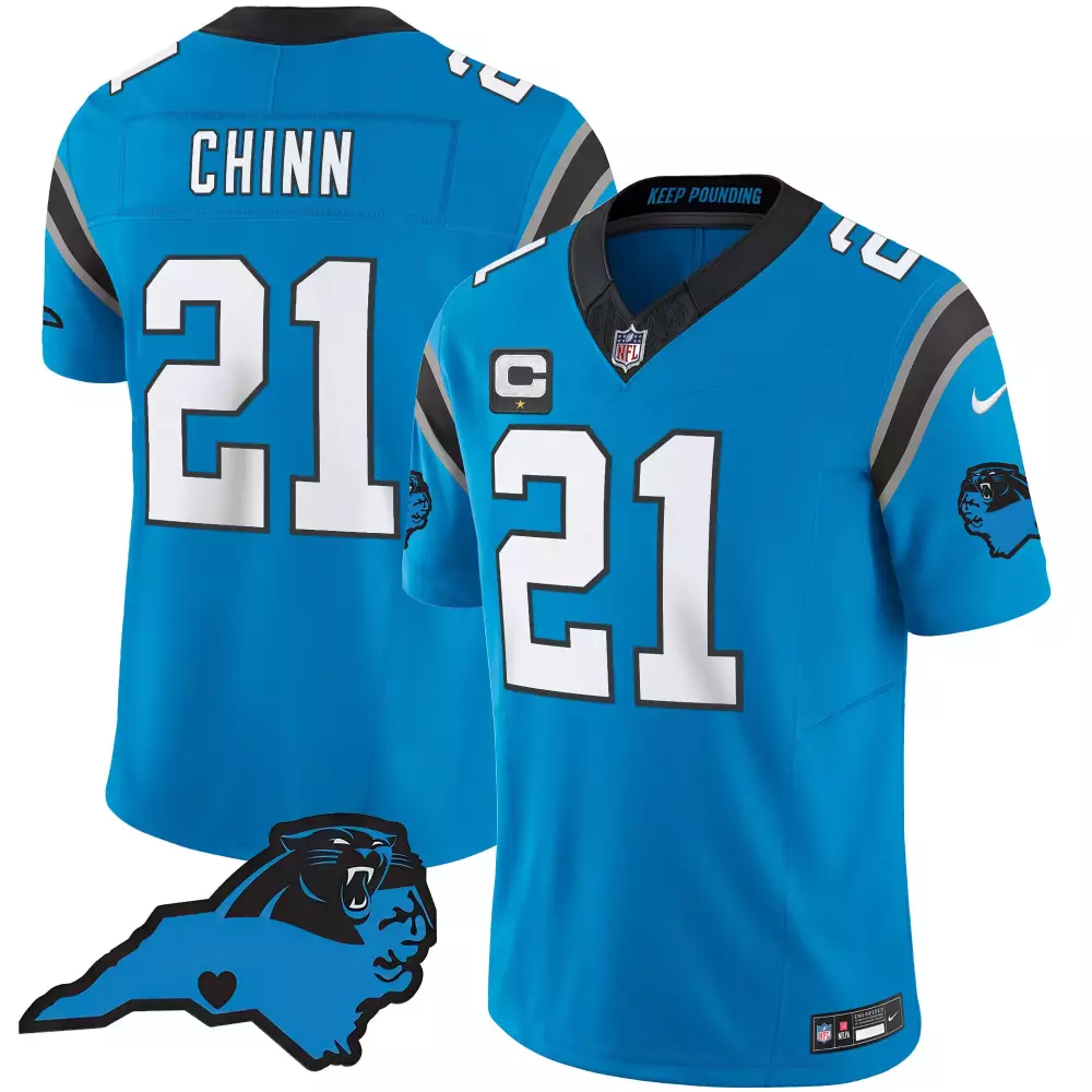 jeremy chinn blue alternate mens carolina panthers vapor limited jersey all stitched