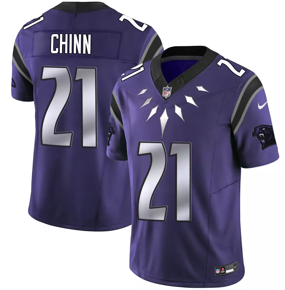 jeremy chinn purple alternate mens carolina panthers wakanda vapor limited jersey all stitched