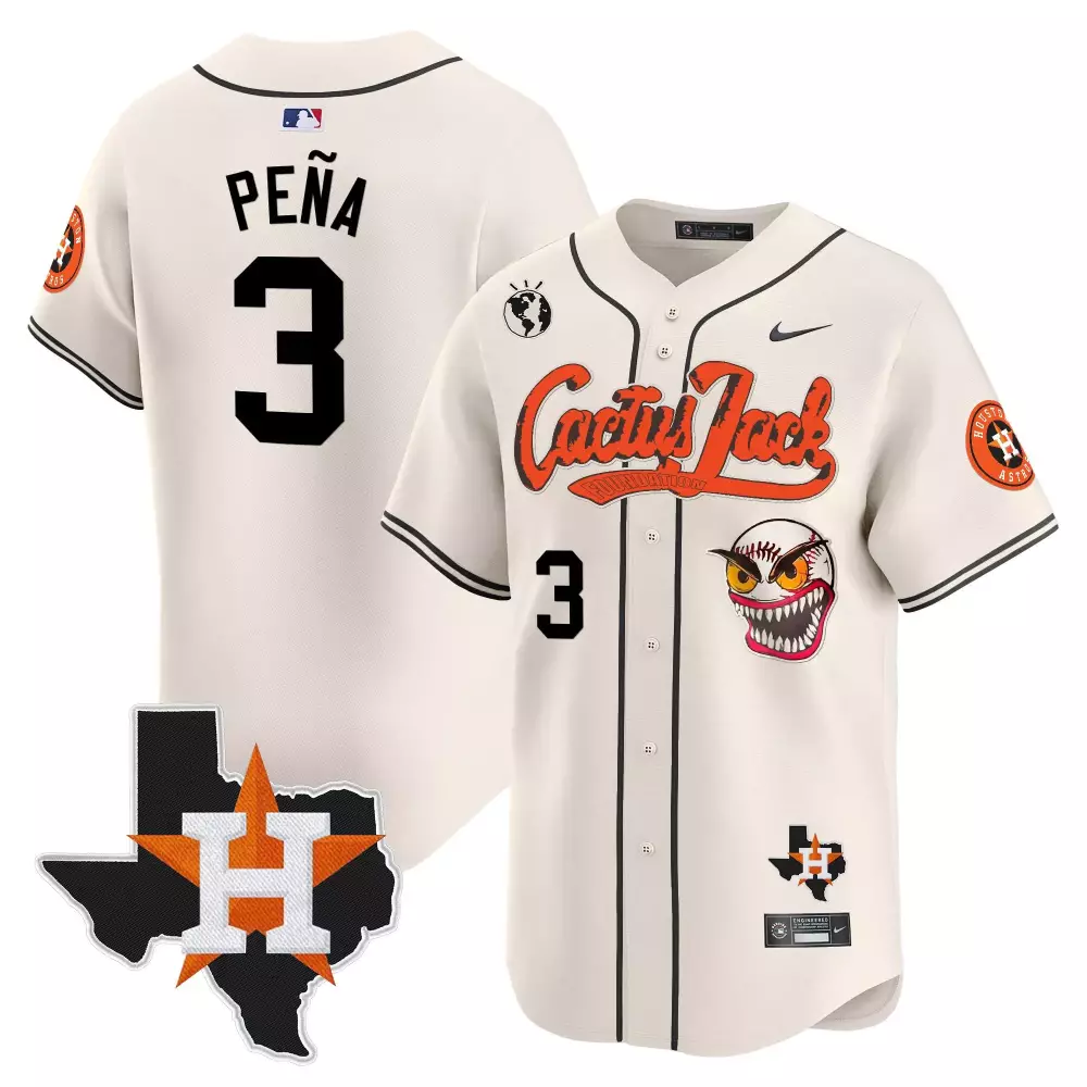 jeremy pena cream mens houston astros cactus jack patch vapor premier limited jersey v12 stitched