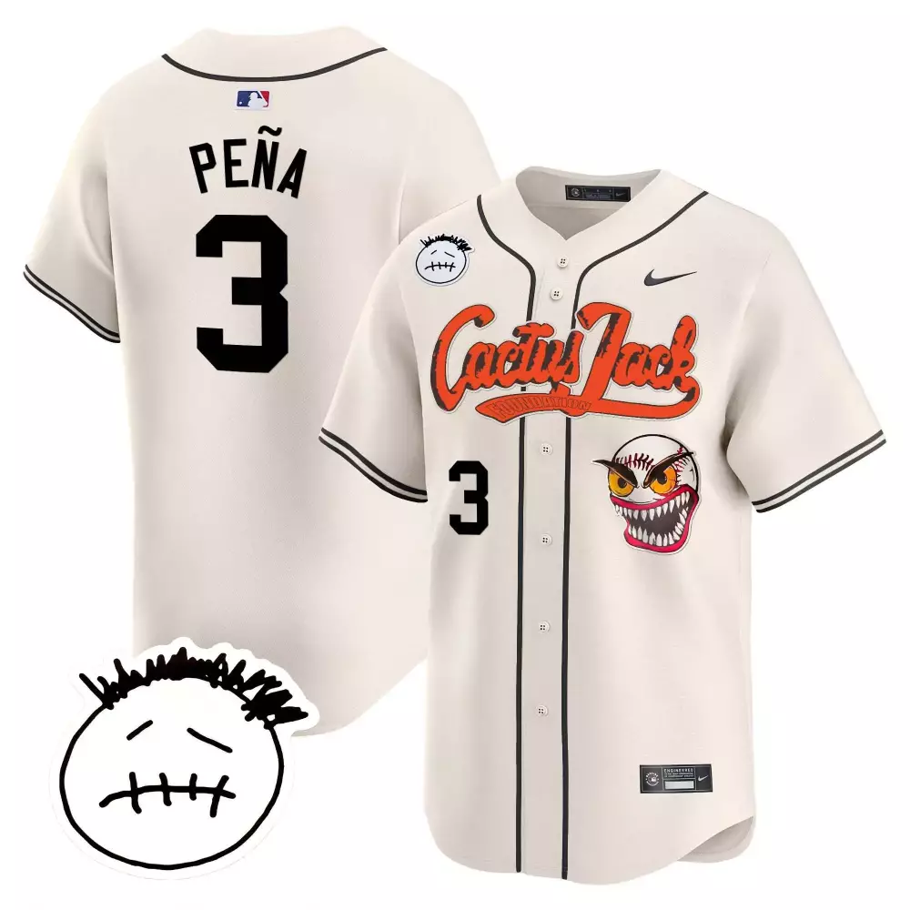 jeremy pena cream mens houston astros cactus jack patch vapor premier limited jersey v12 stitched