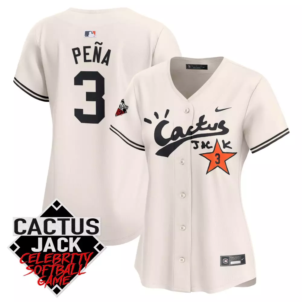 jeremy pena cream unisex houston astros spongebob squarepants vapor premier limited jersey printed