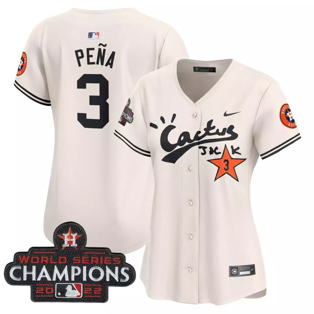jeremy pena cream unisex houston astros spongebob squarepants vapor premier limited jersey printed