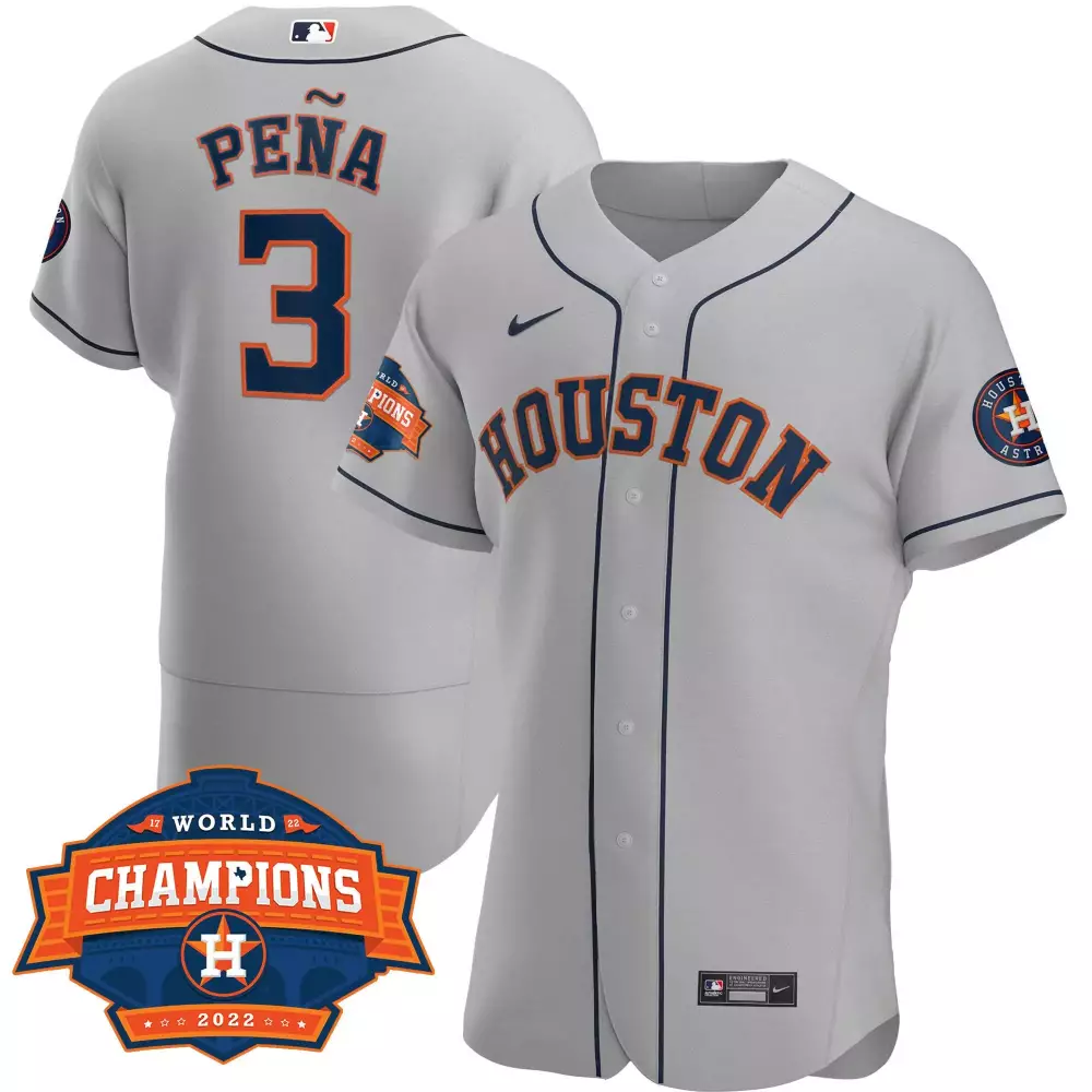 Jeremy Pena Houston Astros 2022 Champions Gold Rush Oxy Patch Stitched Jersey | Flex Base | Limited Edition Fan Gear | For Men, Women & Youth
