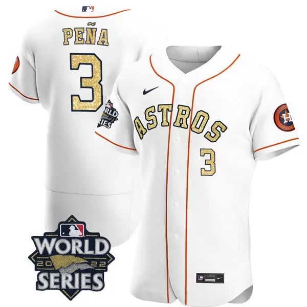 jeremy pena flex base mens houston astros alternate navy 2022 world series player jersey all stitched