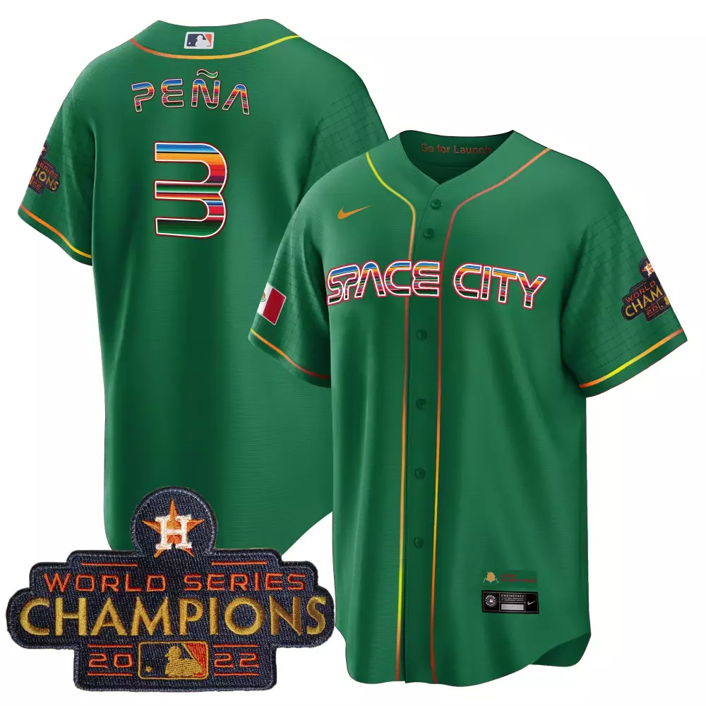 Jeremy Pena Houston Astros Green Men's Paisley Sugar Skull Limited Edition Jersey | Printed Style | For Men, Women & Youth