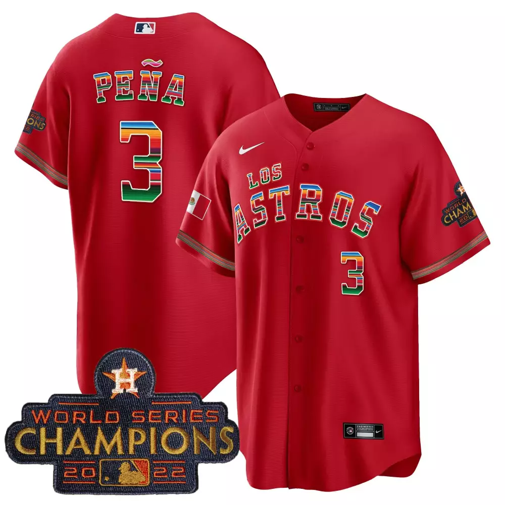 jeremy pena red mens houston astros aztec warrior skull vapor premier limited jersey v2 printed