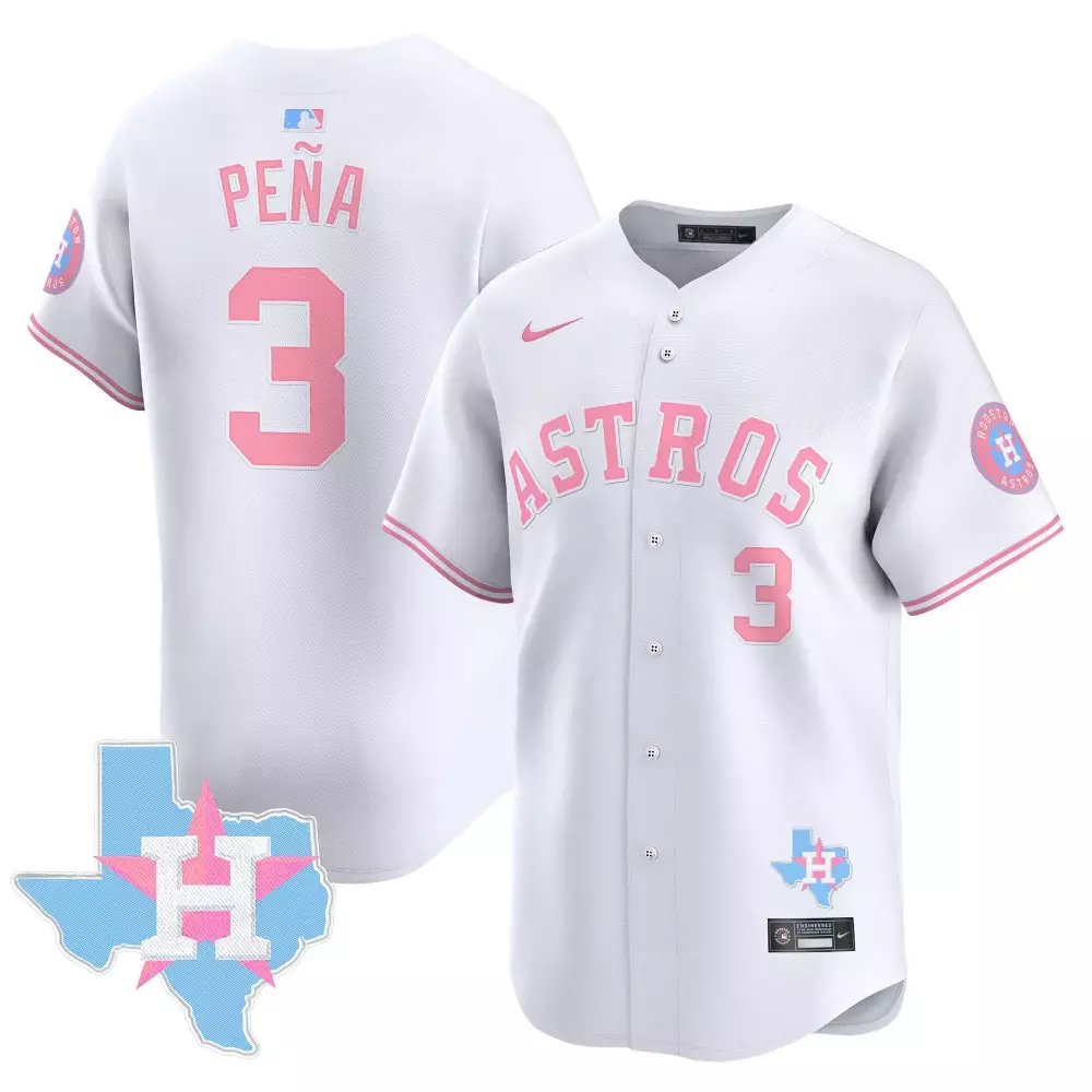 Jeremy Pena Houston Astros Black Women's Cactus Jack Celebrity Softball Game Patch Vapor Premier Limited Jersey V2 | All Stitched Fan Gear | For Women