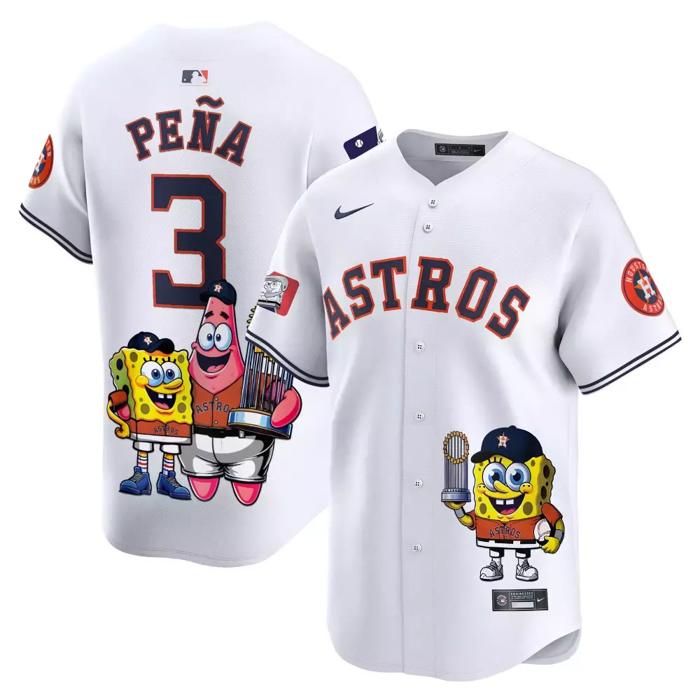 jeremy pena white unisex houston astros peanut snoopy vapor premier limited jersey printed