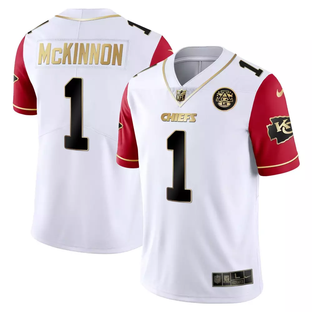 jerick mckinnon red mens kansas city chiefs throwback limited vapor jersey all stitched