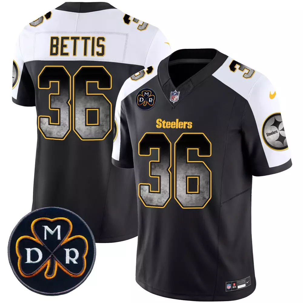 jerome bettis alternate mens pittsburgh steelers dmr patch arch smoke vapor limited jersey all stitched
