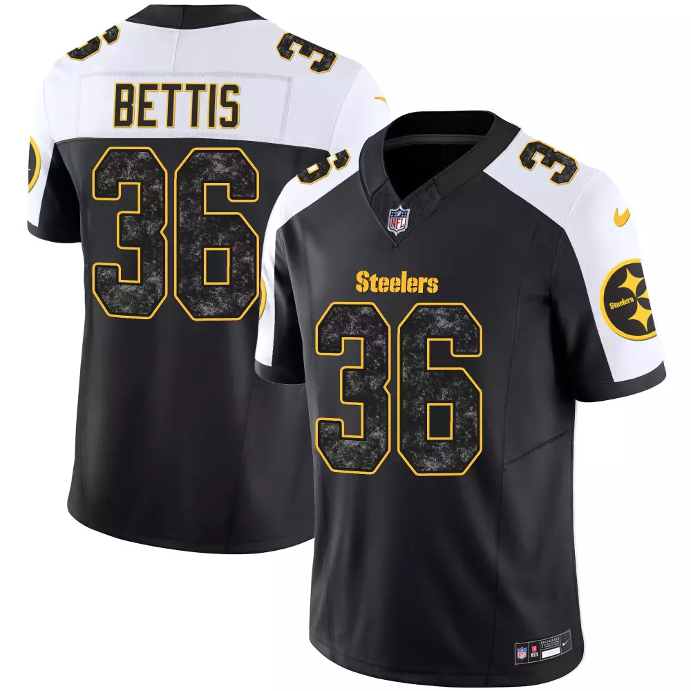 jerome bettis alternate mens pittsburgh steelers dmr patch arch smoke vapor limited jersey all stitched