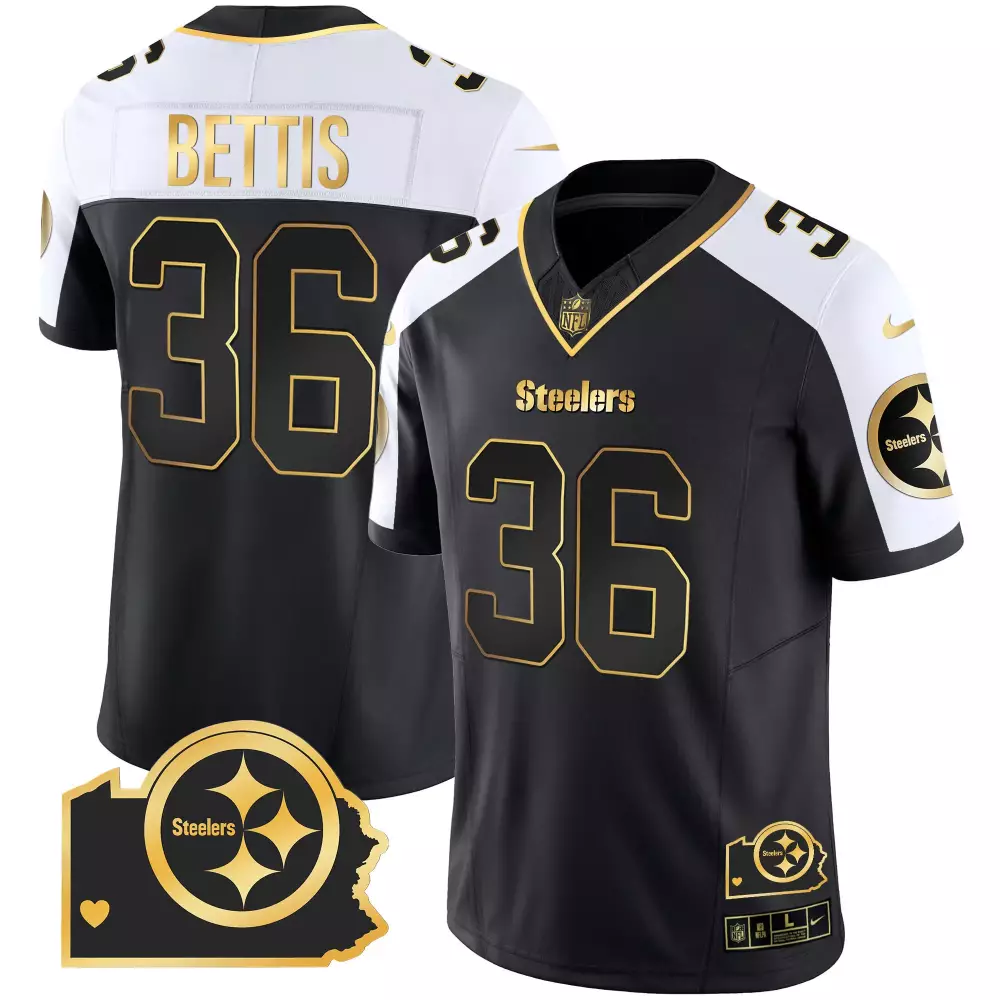 jerome bettis alternate mens pittsburgh steelers home patch gold vapor jersey all stitched