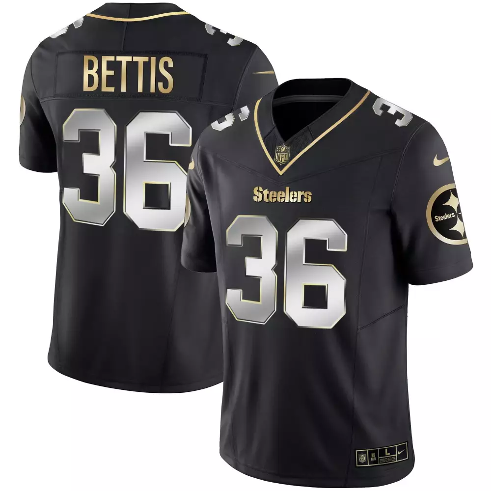 jerome bettis black gold womens pittsburgh steelers dmr patch gold vapor limited jersey all stitched